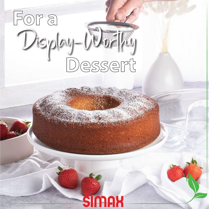 SIMAX Clear Glass Shallow (4.75â€) Bundt Pan | Heat, Cold, and Shock Proof, Holds 2.1 Quarts (8.4 Cups), Made in Europe - Image 5